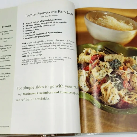 2/$10 Cooking Light 5 Ingredient 15 Minute Cookbook Hardcover Vintage Book - Picture 5 of 10